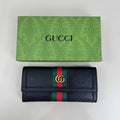 Gucci Wallet Women's Gucci Long REP Wallet Web Stripe Leather Black SALE UK
