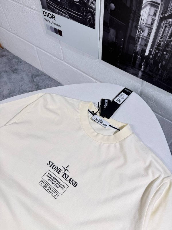 Stone Island Men's Luxury Compass Logo T-Shirt AAA Quality Reps UK