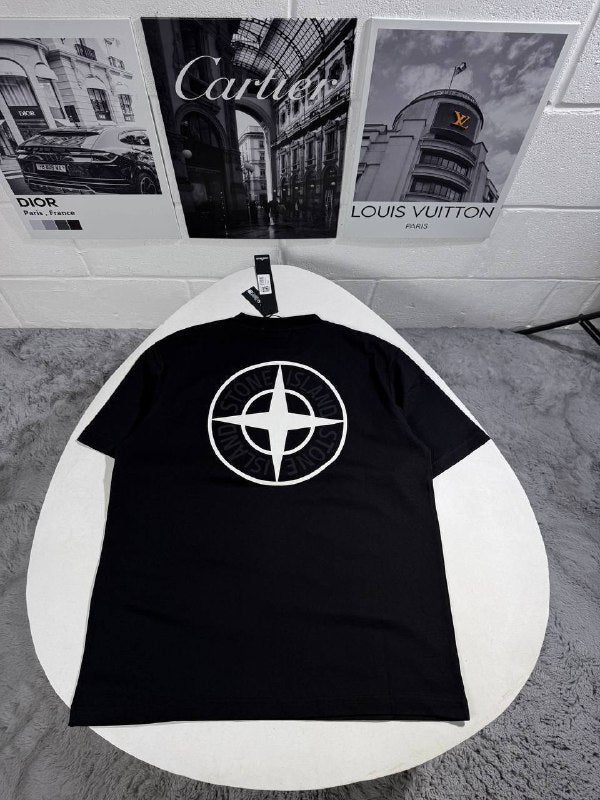 Stone Island Men's Luxury Compass Logo T-Shirt AAA Quality Reps UK