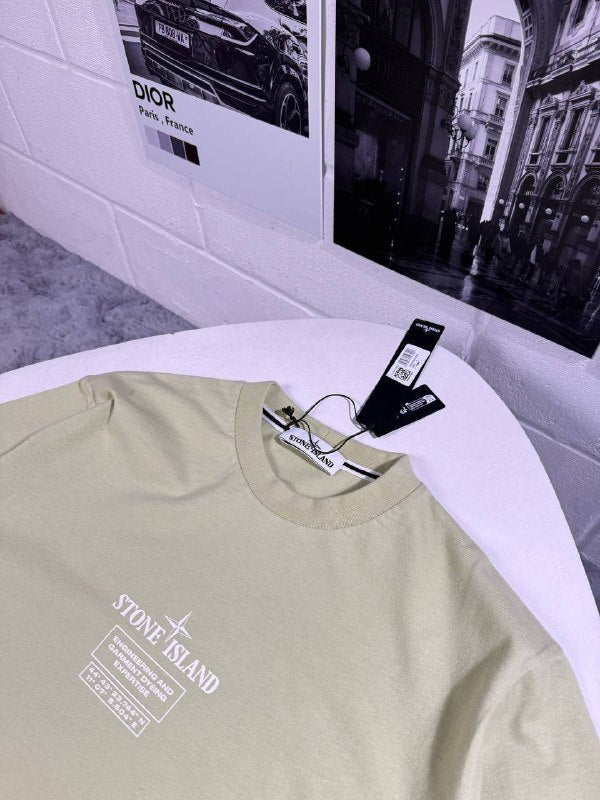 Stone Island Men's Luxury Compass Logo T-Shirt AAA Quality Reps UK