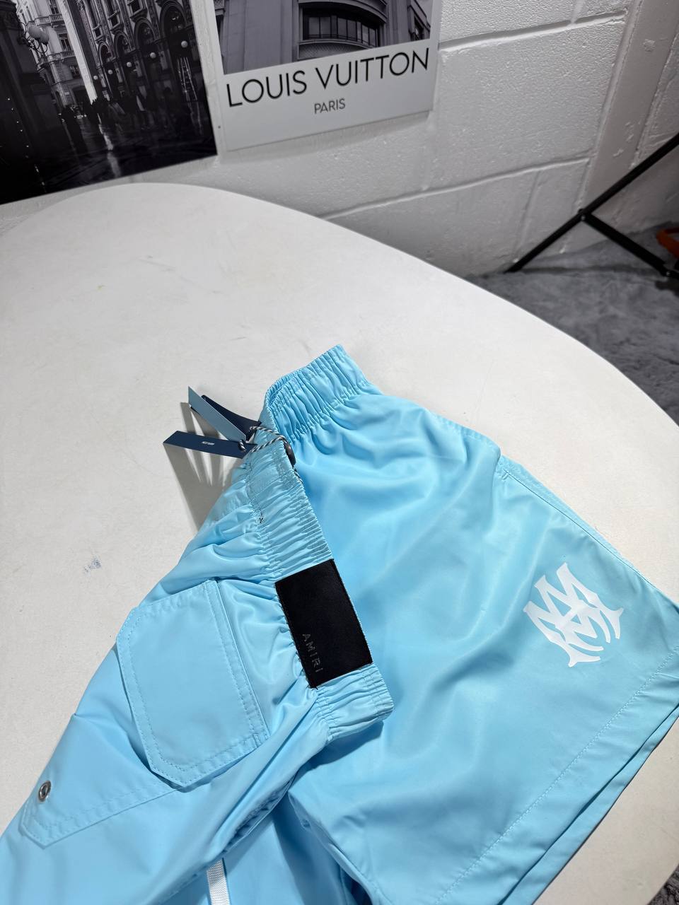 Amiri Men's Luxury MA Logo Drawstring Swim Shorts AAA Quality Reps UK