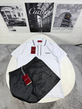Gucci Men's Luxury Polo Shirt and Shorts Casual Set AAA Quality Reps UK