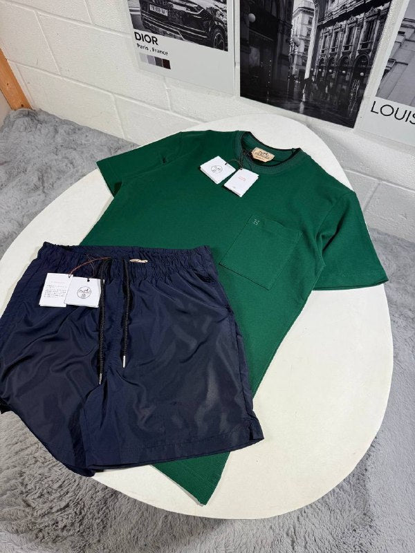 Hermès Men's Luxury T-Shirt and Shorts Summer Set AAA Quality Reps UK