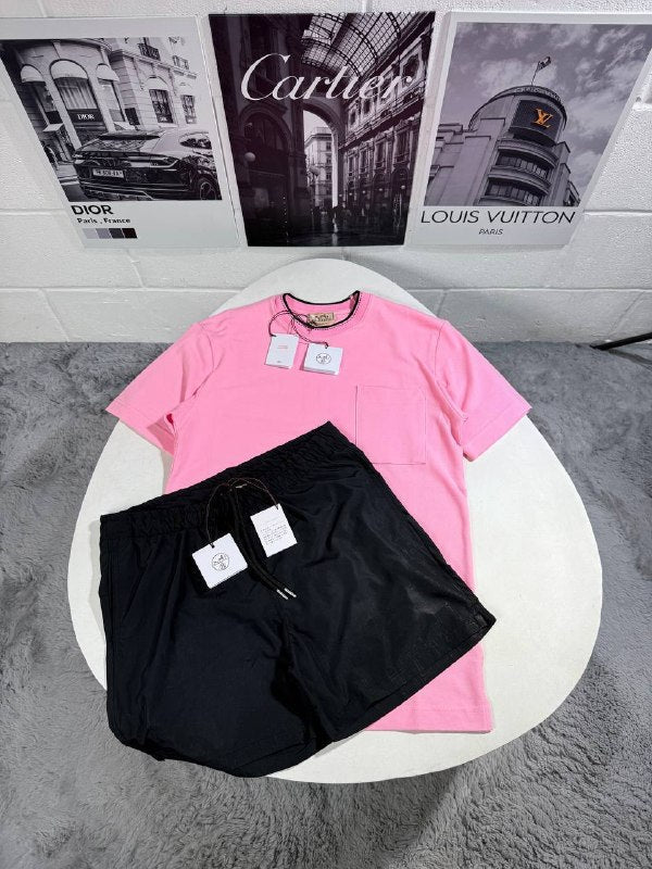 Hermès Men's Luxury T-Shirt and Shorts Summer Set AAA Quality Reps UK