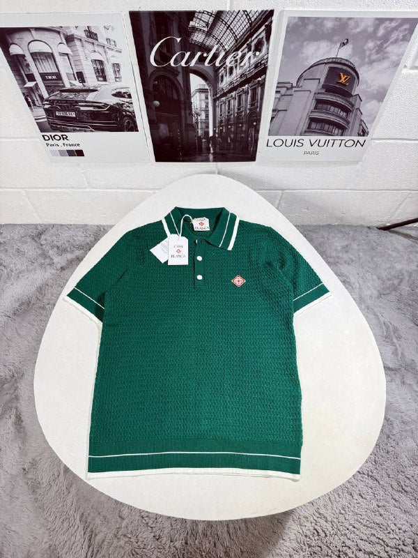 Casablanca Men's Luxury Knit Polo Shirt AAA Quality Reps UK