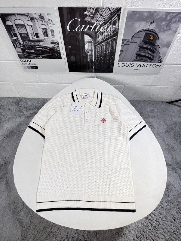 Casablanca Men's Luxury Knit Polo Shirt AAA Quality Reps UK