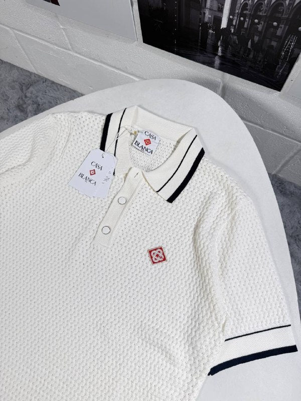 Casablanca Men's Luxury Knit Polo Shirt AAA Quality Reps UK