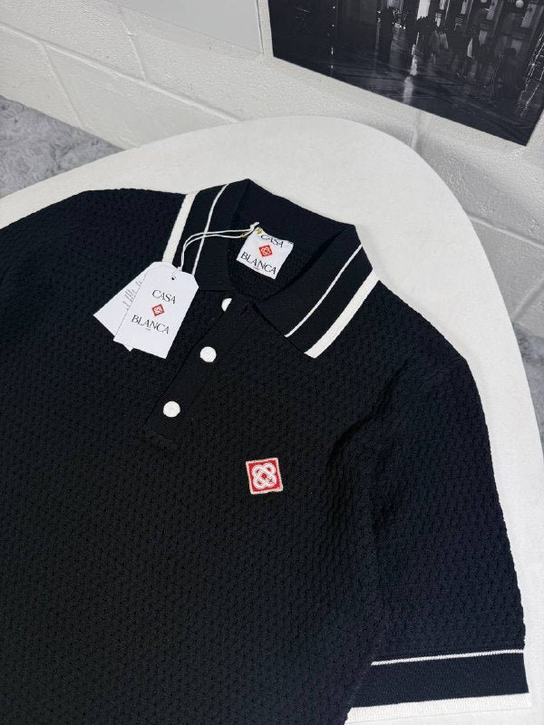 Casablanca Men's Luxury Knit Polo Shirt AAA Quality Reps UK