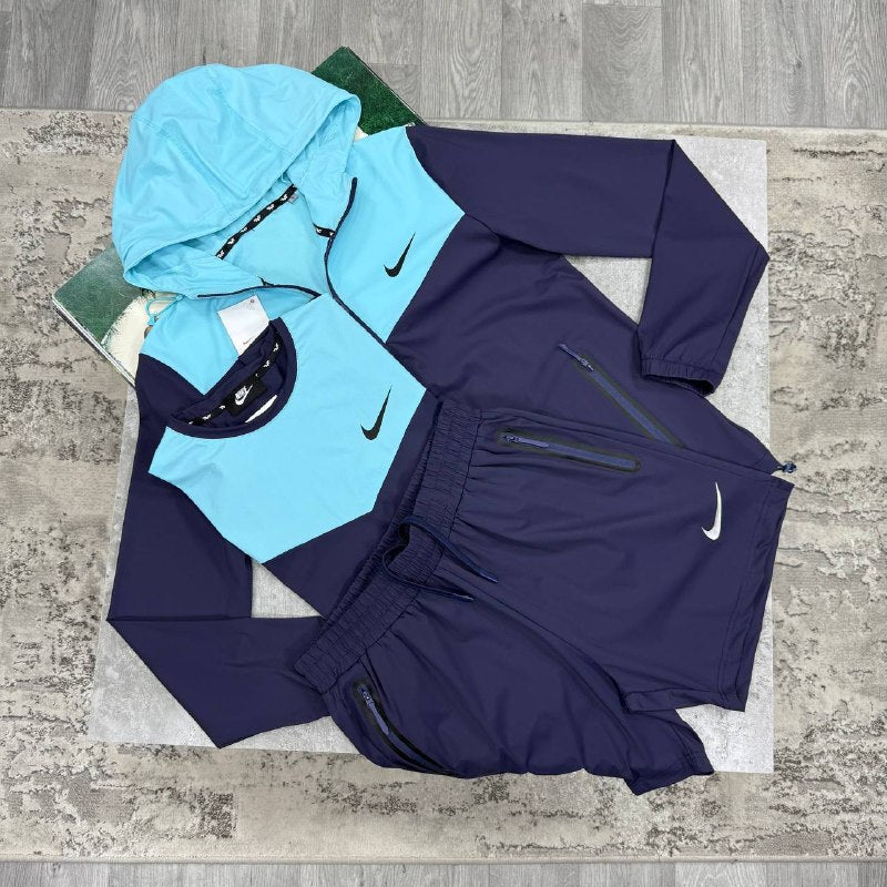 Nike Men's Luxury Hooded Windbreaker and Shorts Training Set AAA Quality Reps UK