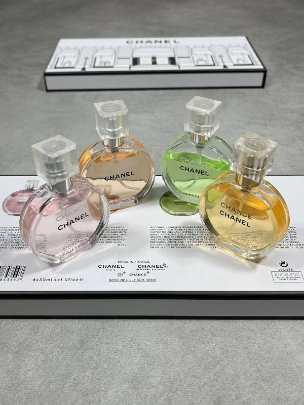 Chanel Women's Luxury Chance Miniature 4-Piece Perfume Gift Set AAA Quality Reps UK