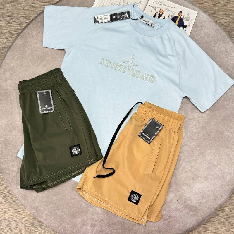 Stone Island Men's Compass Logo T-Shirts and Shorts Collection AAA Quality Reps UK