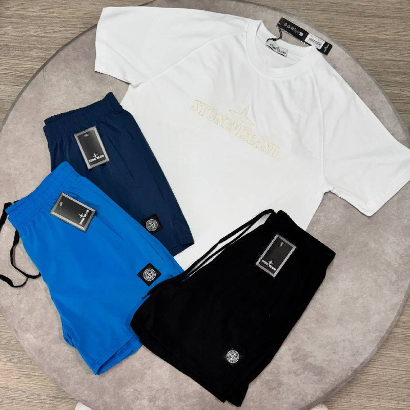 Stone Island Men's Compass Logo T-Shirts and Shorts Collection AAA Quality Reps UK