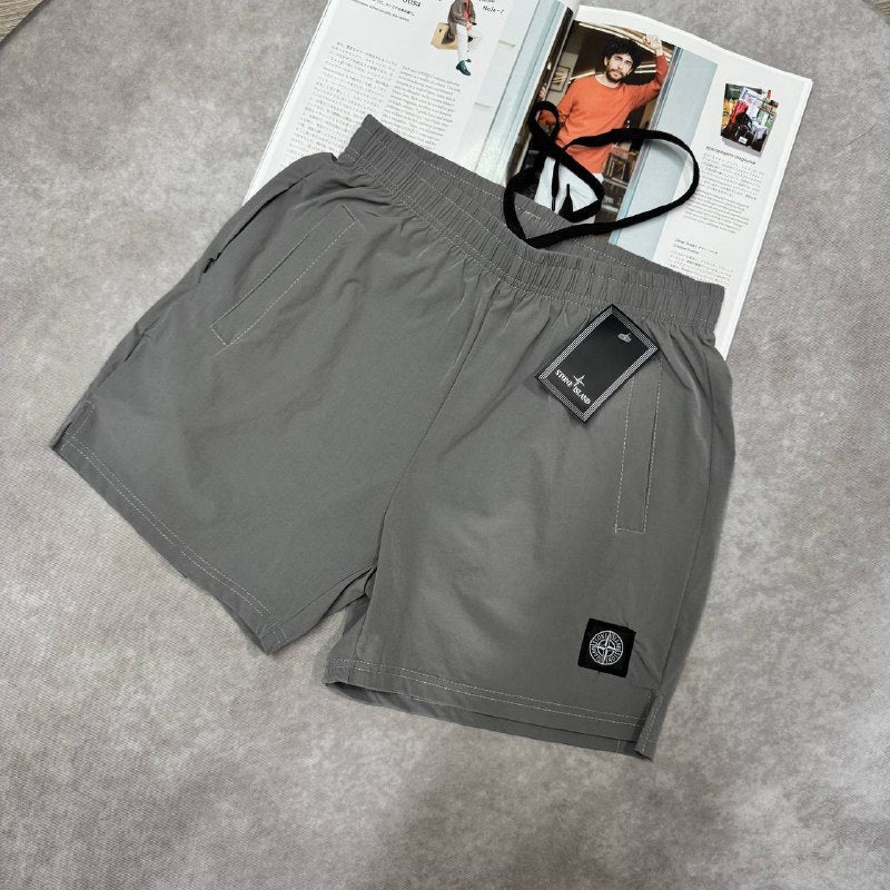 Stone Island Men's Compass Patch Casual Drawstring Shorts Collection AAA Quality Reps UK