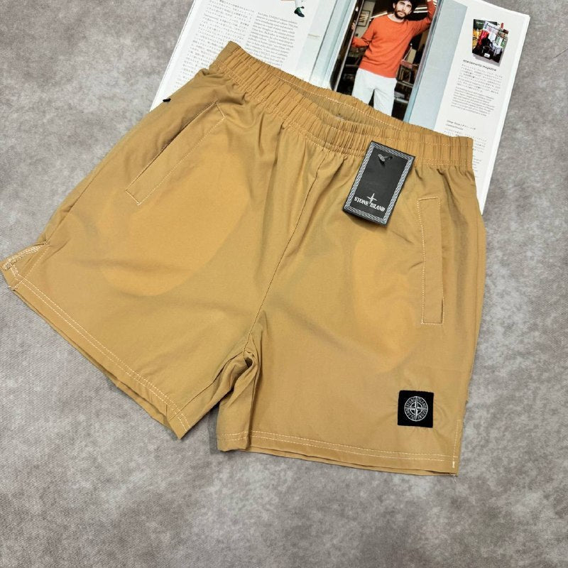 Stone Island Men's Compass Patch Casual Drawstring Shorts Collection AAA Quality Reps UK