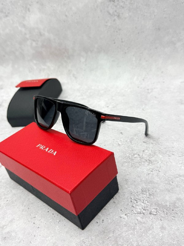 Prada Linea Rossa Men's Square Black Sunglasses AAA Quality Reps UK