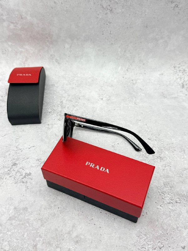 Prada Linea Rossa Men's Square Black Sunglasses AAA Quality Reps UK