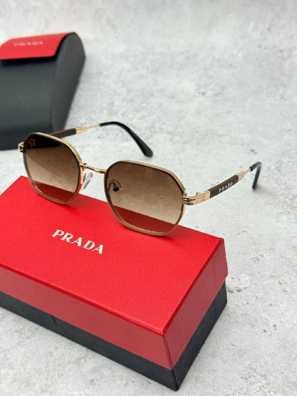 Prada Hexagonal Metal Sunglasses Set AAA Quality Reps UK
