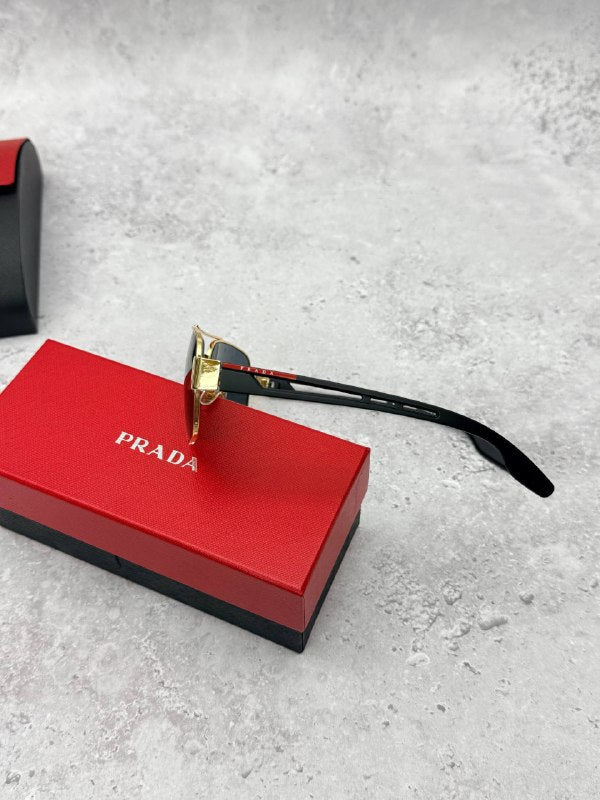 Prada Linea Rossa Men's Gold Aviator Sunglasses AAA Quality Reps UK