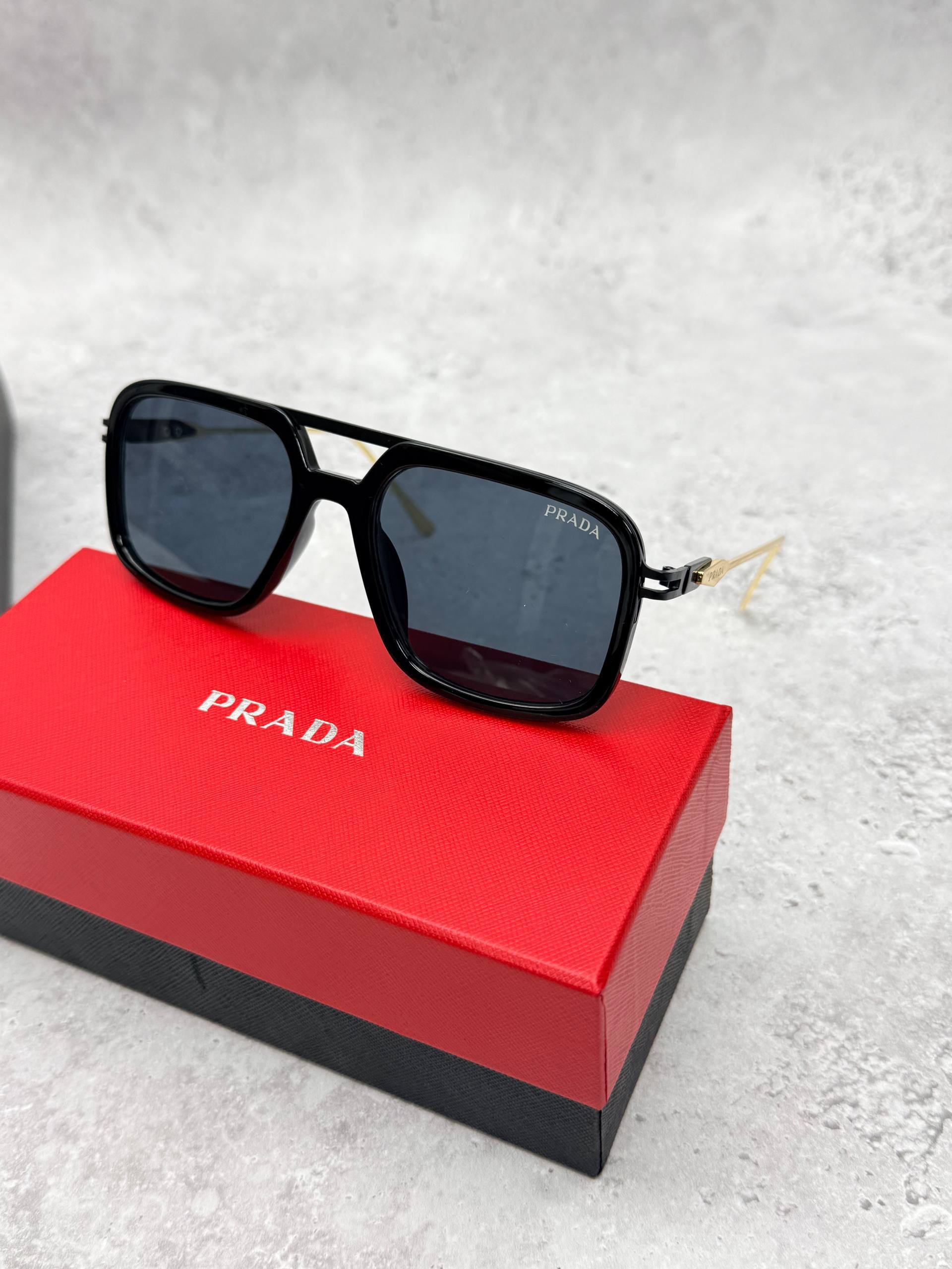 Prada Linea Rossa Men's Square Aviator Sunglasses Set AAA Quality Reps UK