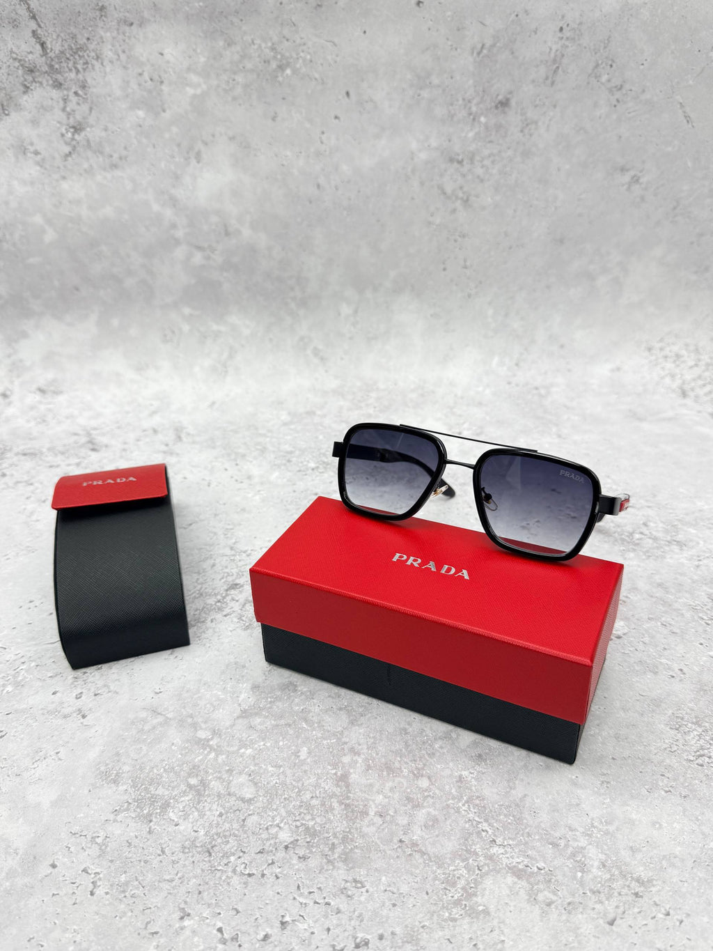 Prada Linea Rossa Men's Matte Square Sunglasses AAA Quality Reps UK