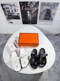 Hermès Men's Chypre Leather Sliders Set AAA Quality Reps UK