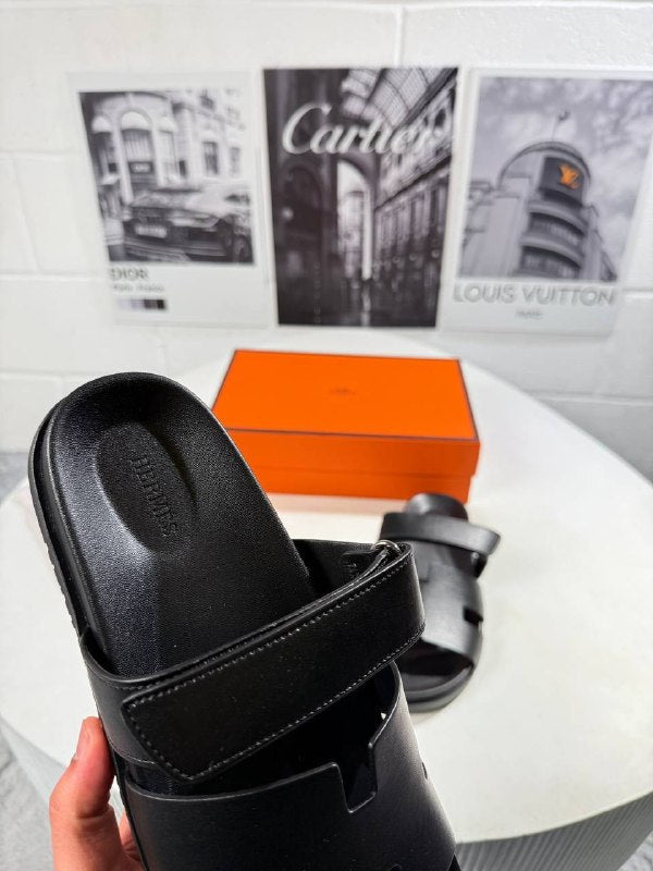 Hermès Men's Chypre Leather Sliders Set AAA Quality Reps UK