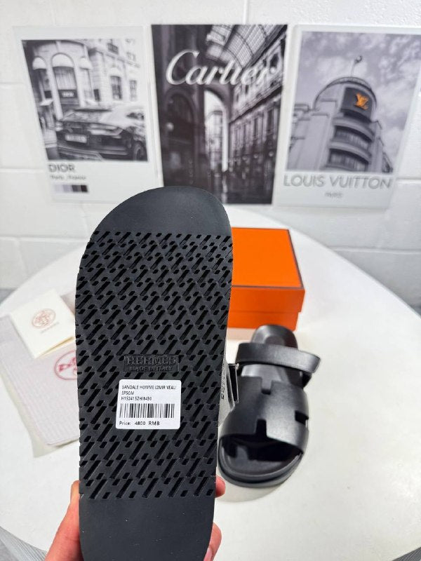 Hermès Men's Chypre Leather Sliders Set AAA Quality Reps UK