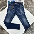 Dsquared2 Slim Fit Distressed Jeans with Paint Splatter Effect UK Reps AAA+ Quality