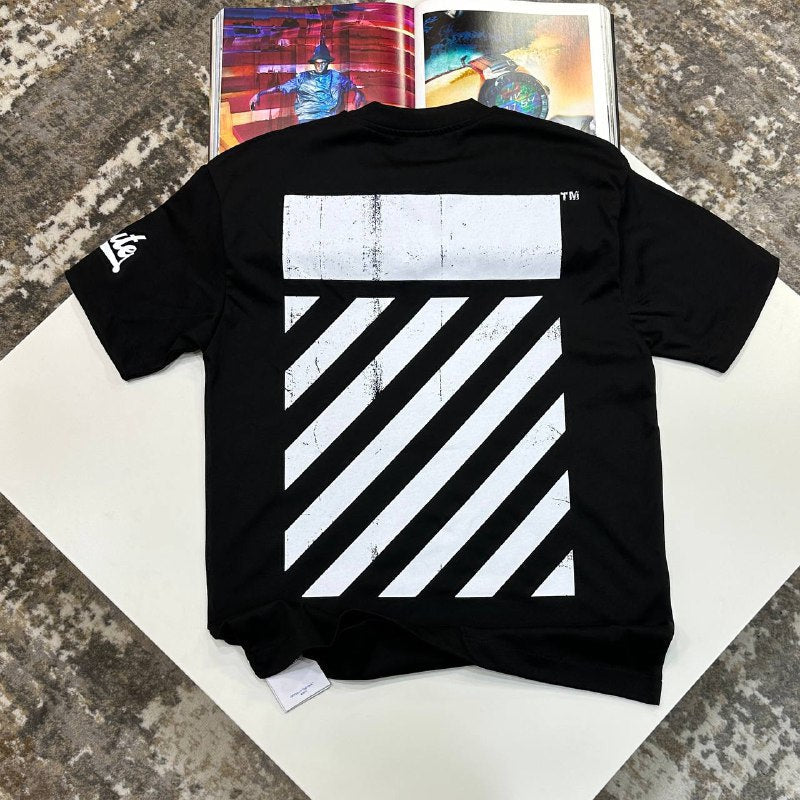 Off-White Big "OFF" Logo Print Cotton T-Shirt UK Reps AAA+ Quality