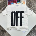 Off-White Big "OFF" Logo Print Cotton T-Shirt UK Reps AAA+ Quality