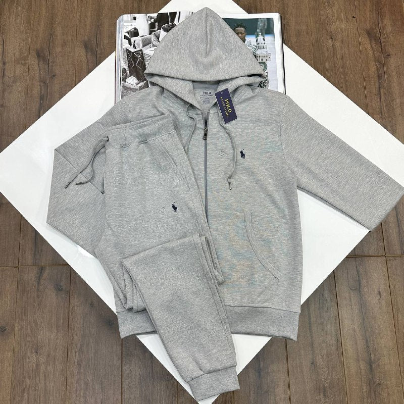 Polo Ralph Lauren Double-Knit Full-Zip Hoodie & Jogger Set UK Reps AAA+ Quality