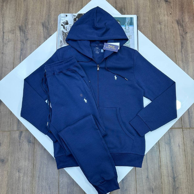 Polo Ralph Lauren Double-Knit Full-Zip Hoodie & Jogger Set UK Reps AAA+ Quality