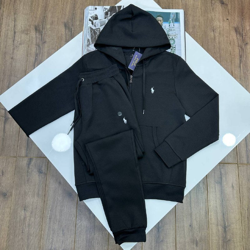 Polo Ralph Lauren Double-Knit Full-Zip Hoodie & Jogger Set UK Reps AAA+ Quality