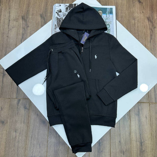 Polo Ralph Lauren Double-Knit Full-Zip Hoodie & Jogger Set UK Reps AAA+ Quality