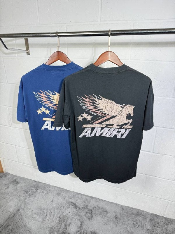 Amiri Vintage Pegasus Oversized Graphic T-Shirt UK Reps AAA Quality