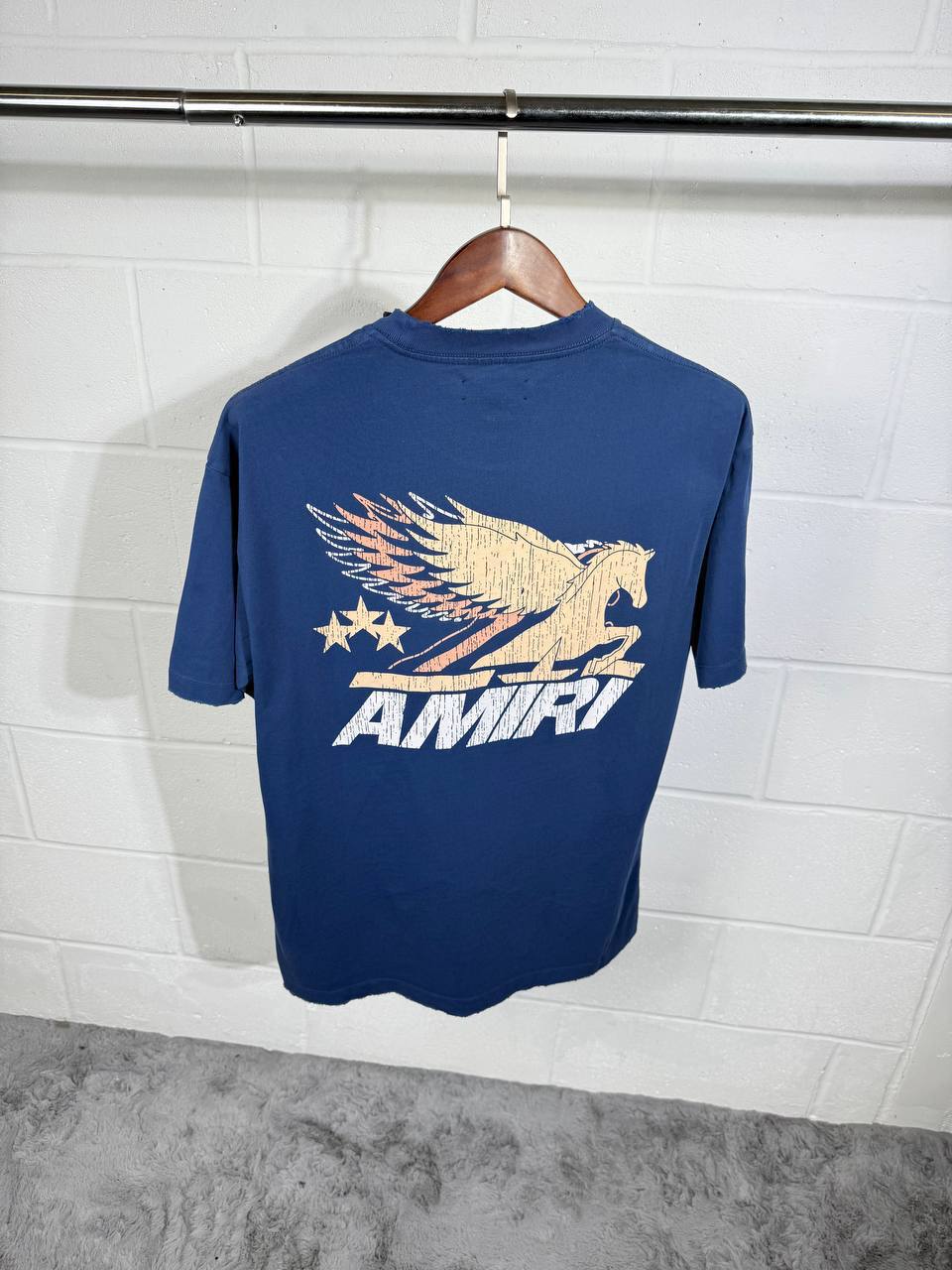Amiri Vintage Pegasus Oversized Graphic T-Shirt UK Reps AAA Quality