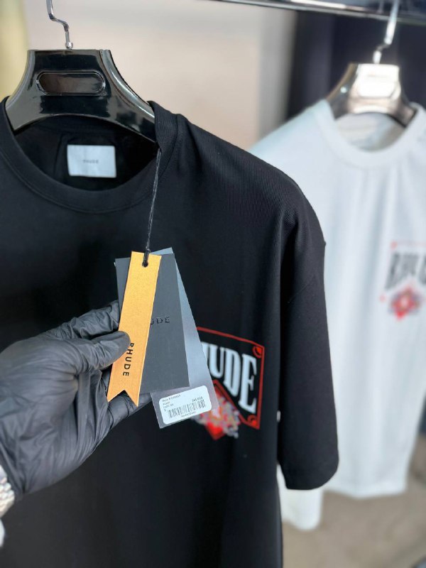 Rhude "Card" Graphic T-Shirts (Black & Vintage White) UK Reps AAA Quality