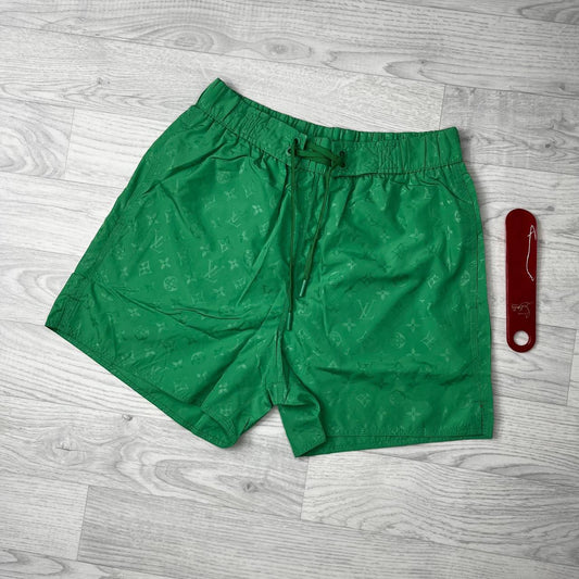 Louis Vuitton Green Monogram Swim Shorts UK Reps AAA Quality