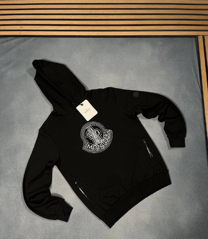 Moncler Logo-Print Cotton Hoodies UK Reps AAA Quality