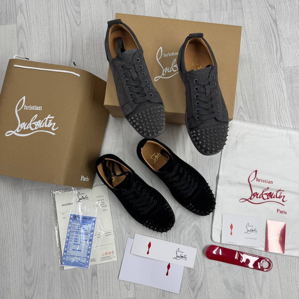 Christian Louboutin Louis Junior Spikes Sneaker Set UK Reps AAA Quality