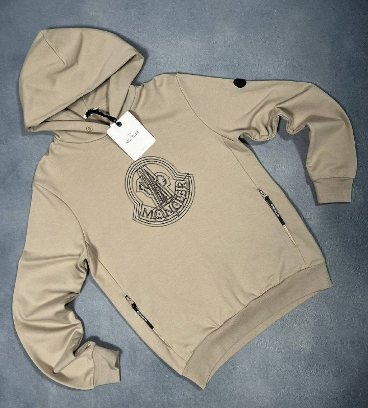 Moncler Logo-Print Cotton Hoodies UK Reps AAA Quality