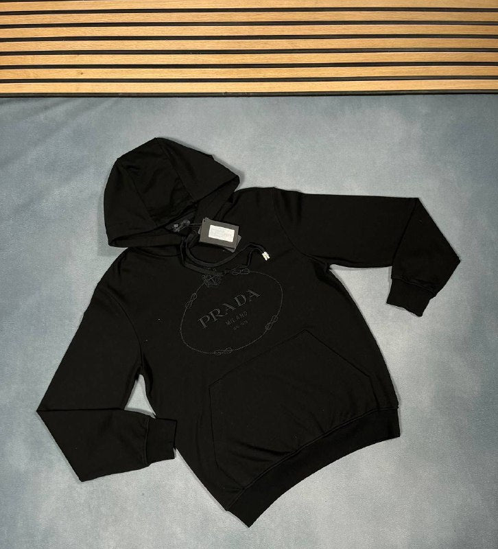 Prada Embossed Logo Hoodie UK Reps AAA Quality