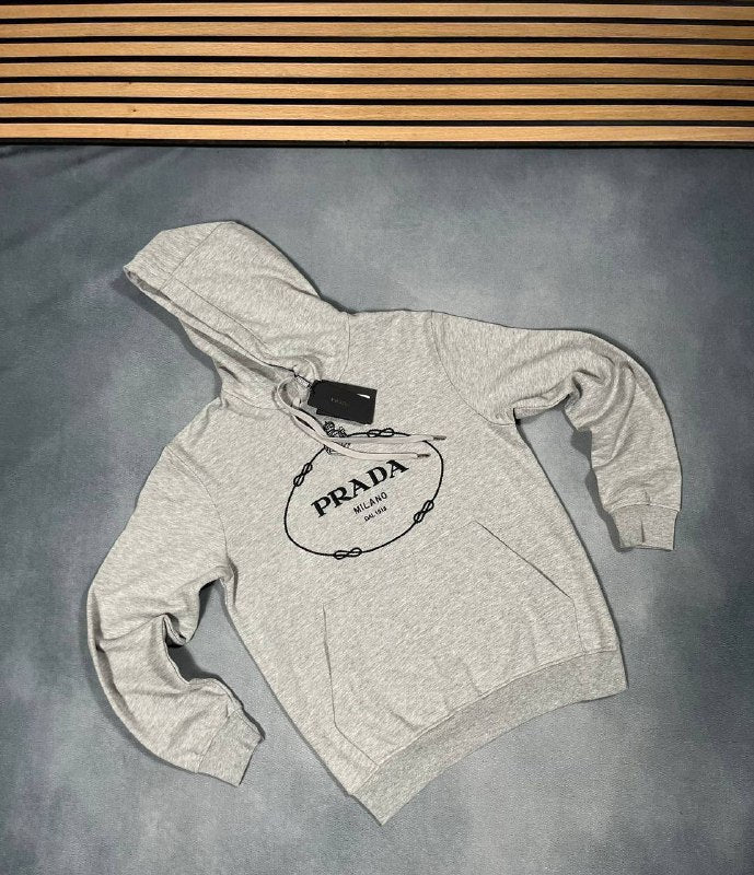 Prada Embossed Logo Hoodie UK Reps AAA Quality