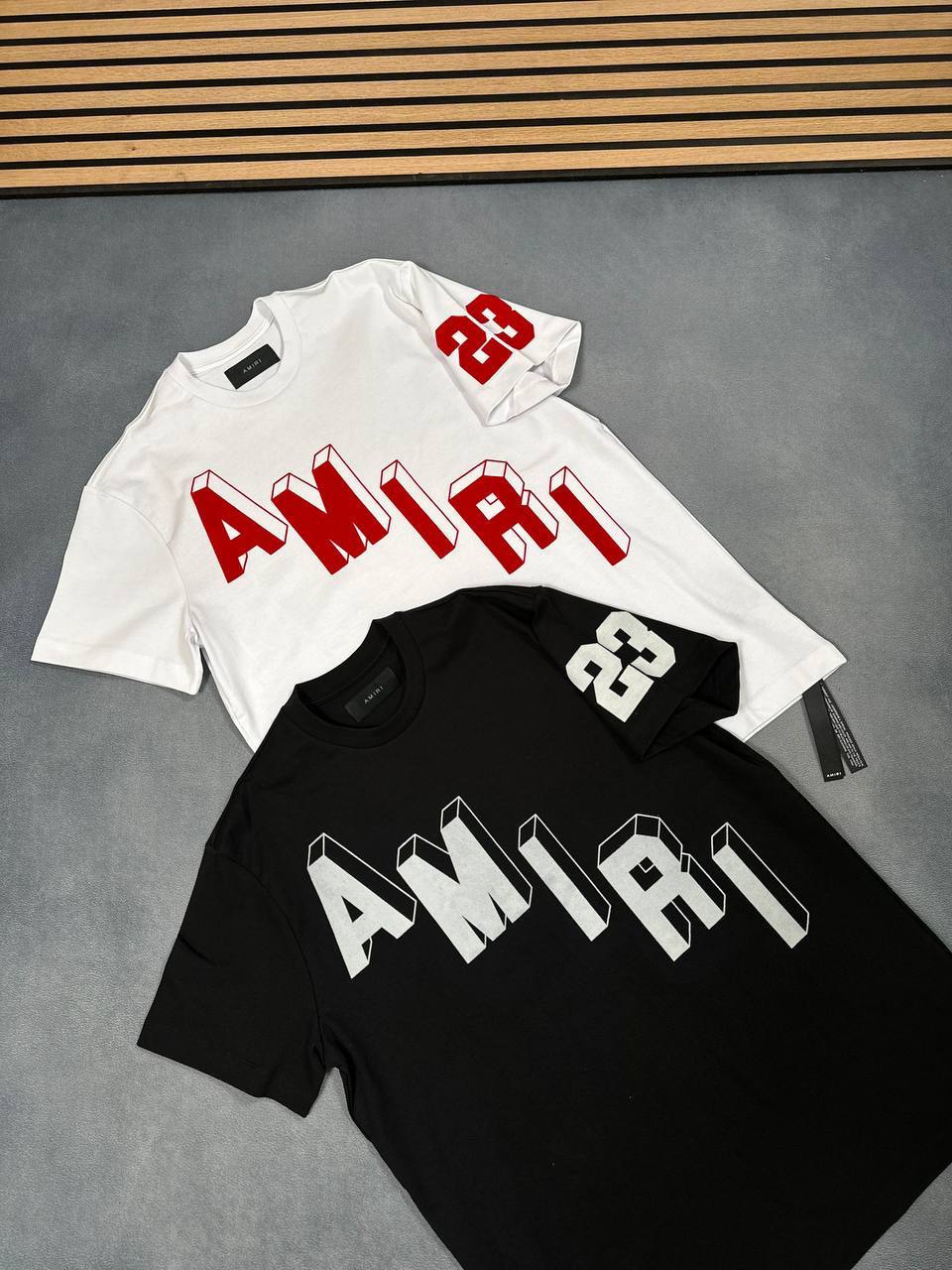 Amiri Flocked Hockey Skater Tee UK Reps AAA Quality