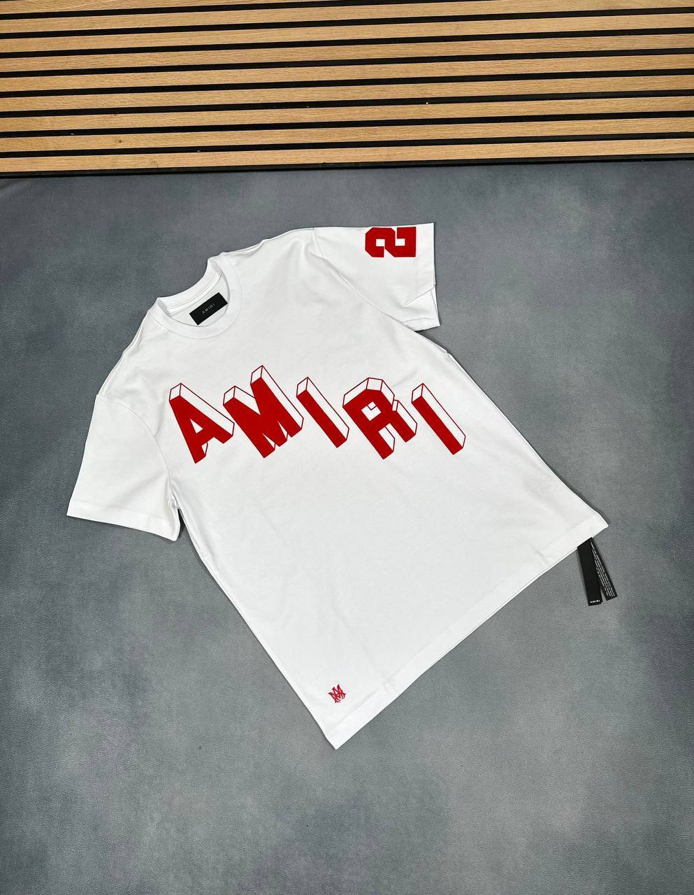 Amiri Flocked Hockey Skater Tee UK Reps AAA Quality