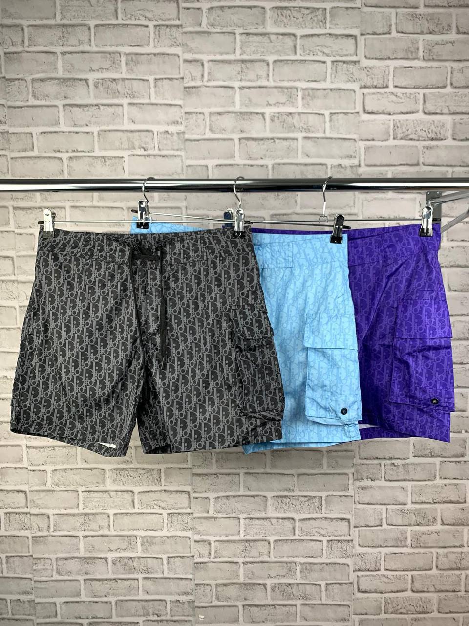 DIOR Luxury Apparel Collection: "Dior for my real friends" White Cotton T-Shirt & Oblique Monogram Technical Canvas Cargo Swim Shorts AAA Quality Reps UK