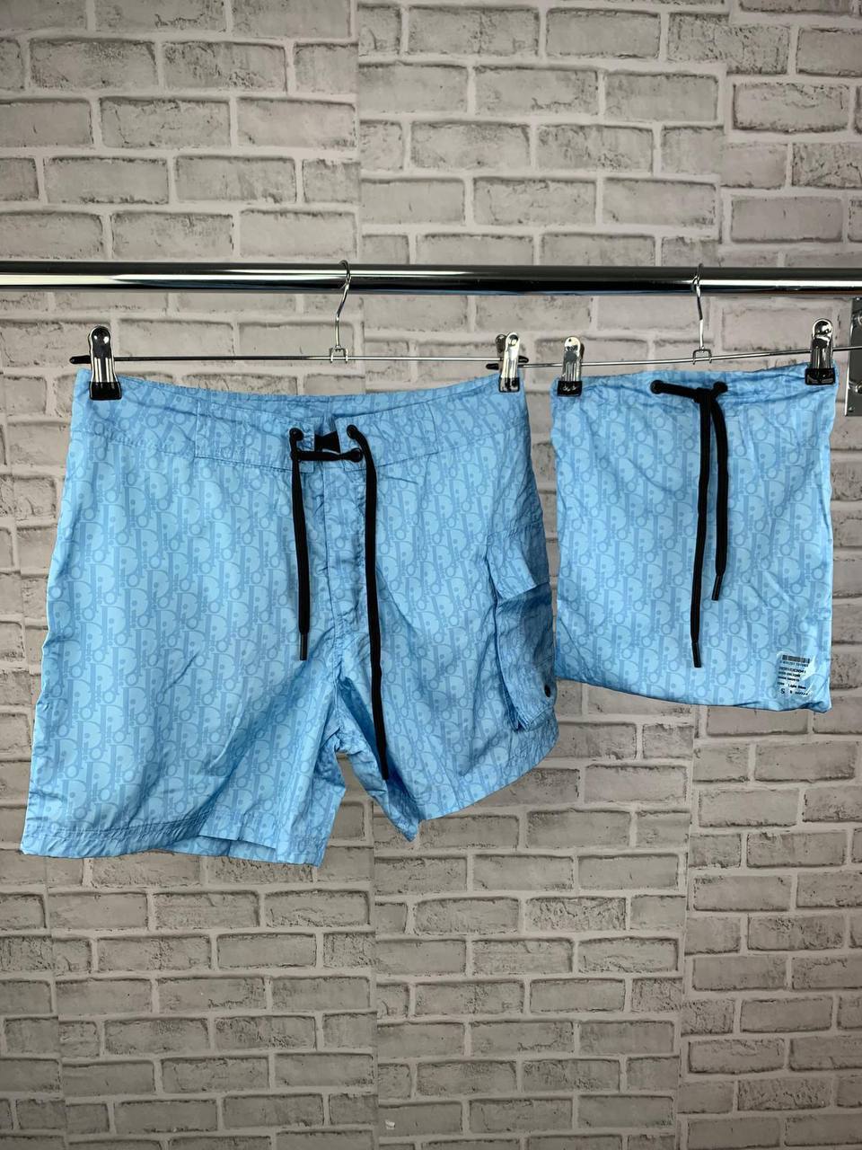 DIOR Luxury Apparel Collection: "Dior for my real friends" White Cotton T-Shirt & Oblique Monogram Technical Canvas Cargo Swim Shorts AAA Quality Reps UK