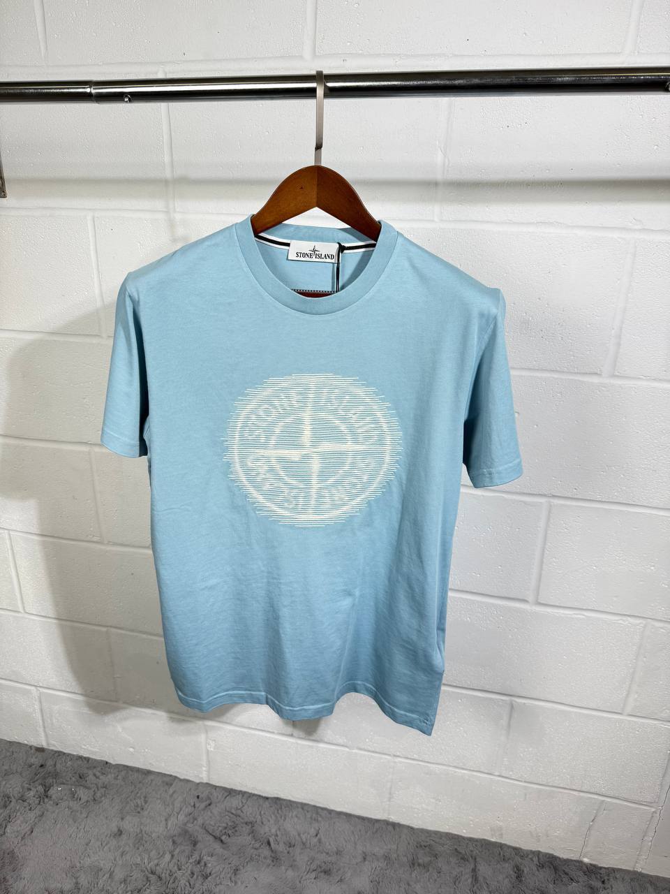 Stone Island "Optical Three" Embroidered T-Shirt UK Reps AAA Quality
