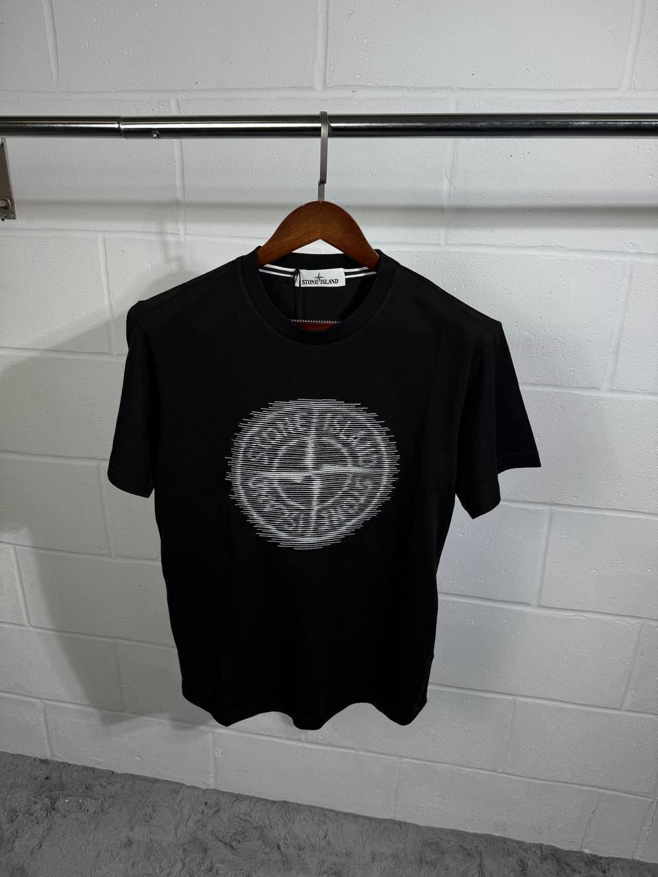 Stone Island "Optical Three" Embroidered T-Shirt UK Reps AAA Quality