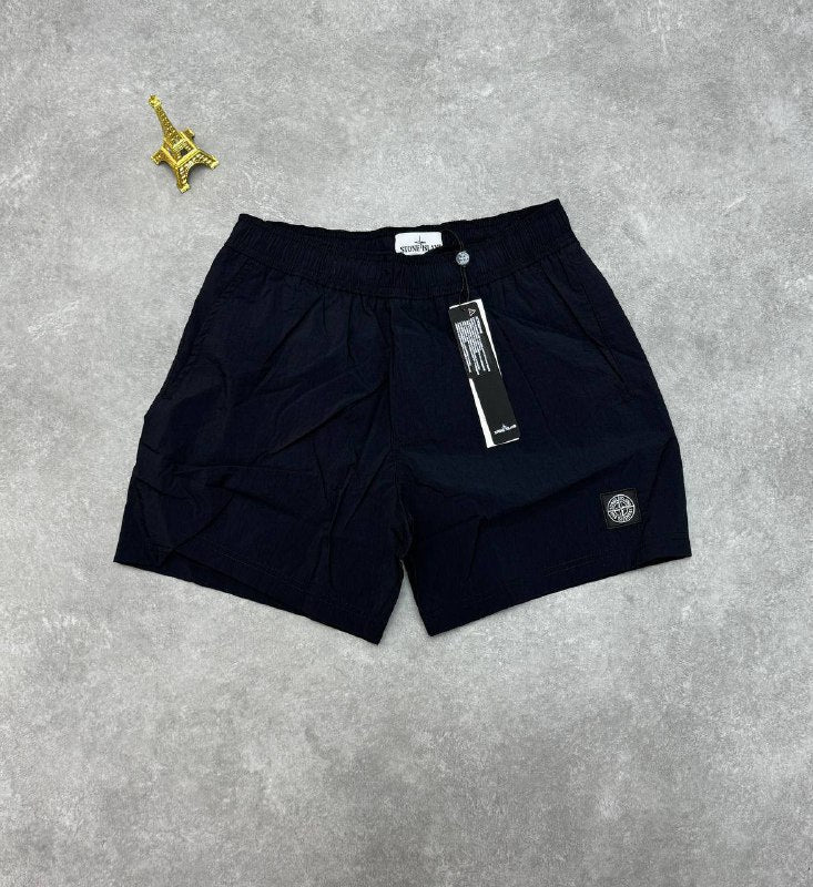Stone Island Men's Summer Essentials Collection: "Optical Two" Distorted Compass T-Shirts & Nylon Metal Econyl Iridescent Shorts AAA Quality Reps UK